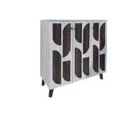 دولاب أحذية ماليزي خشب رمادي 3 أبواب بتصميم فاخر