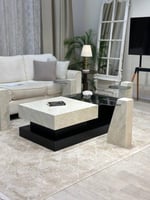 طقم طاولة بديل الرخام 7 قطع – فخامة تلامس الواقع