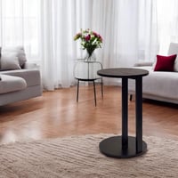 طاولة مفرد جانبيه خشب لون اسود