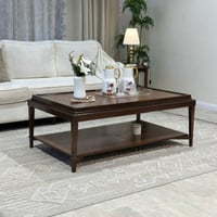 طقم طاولات ضيافة قشرة جوز الهند مع 4 خدمة