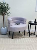 كرسي بوكلية رمادي ارجل سوداء