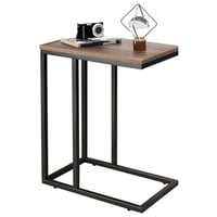 طاولة خدمة مفرد جانبية لون بني غامق