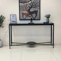 مدخل حديد زجاج أسود