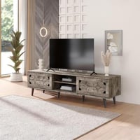 طاولة بلازما خشب رمادي مقاس 160 سم - بتصميم أنيق و...