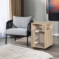 طاولة خدمة خشب بيج