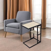 طاولة خدمة مودرن خشب بيج