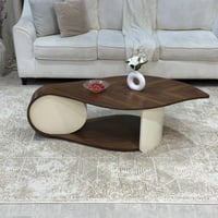 طاولة ضيافة سطح قشرة جوز الهند بتصميم مودرن