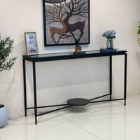 مدخل حديد زجاج أسود