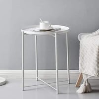 طاولة جانبية حديد ابيض