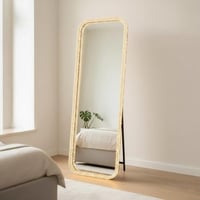 مرآة أرضية مودرن بإضاءة LED محيطية مقاس اكبر