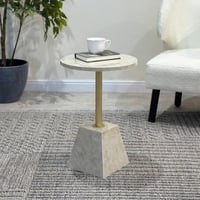 طاولة خدمة دائري بديل رخام