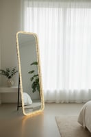 مرآة أرضية مودرن بإضاءة LED محيطية