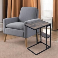 طاولة خدمة مودرن خشب بني محروق