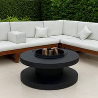 منقل شوي دائري حديد أسود *winter #عروض شهر رمضان ا...