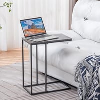 طاوله خدمه مفرد جانبية لون رمادي