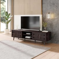 طاولة بلازما خشب بني غامق مقاس 160 سم - بتصميم أني...