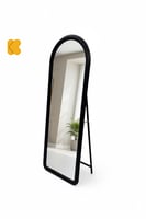 مرايا مودرن بـ لون اسود طابع حديث