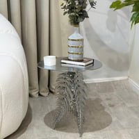 طاولة معدن فضي 3 ريش