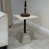 طقم طاولة ضيافة كنب مع 6 طاولات خدمة بديل رخام