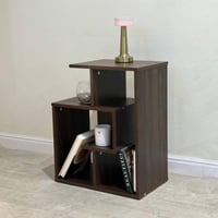 طاولة خدمة خشب بني غامق