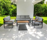 طقم كنب 7 شخص لون رمادي