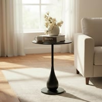 طاولة خدمة حديد أسود - بتصميم فاخر وأنيق *LU