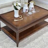 طقم طاولات ضيافة قشرة جوز الهند مع 4 خدمة