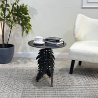 طاولة معدن أسود 3 ريش