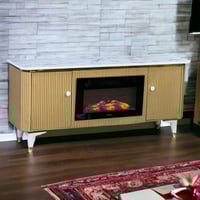 دفاية مع طاولة بلازما لون ذهبي *winter