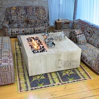 طاولة رخام فتحة حفرة النار *winter