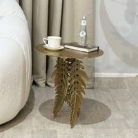 طاولة معدن ذهبي 3 ريش