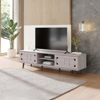 طاولة بلازما خشب رمادي مقاس 160 سم - بتصميم أنيق و...