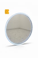 مرآة دائرية بإضاءة LED محيطية –مقاس 60.60 سم
