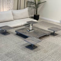 طقم طاولات ارضي مع 4 خدمة