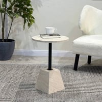 طاولة خدمة دائري بديل رخام