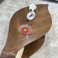 طاولة ضيافة سطح قشرة جوز الهند بتصميم مودرن