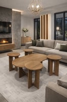 طقم طاولات مع 4 خدمة