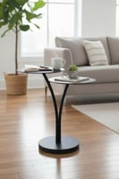 طاولة خدمة دورين حديد اسود