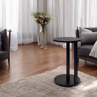 طاولة مفرد جانبيه خشب لون اسود