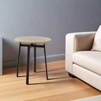 طاولة خدمة مفرد خشب بيج