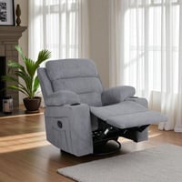 كرسي استرخاء هزاز دوار لون رمادي - بتصميم أنيق وعم...