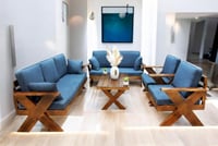 طقم جلسات خشب 7شخص *winter