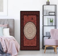 لوحة ديكور مع علاقة عبايات طباعة كانفس مقاس 150*75...