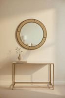 مرايا بوهيمي مودرن بـ إطار راتان مقاس اكبر