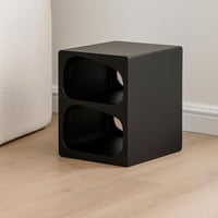 طاولة خدمة جانبية خشب أسود - تصميم بوهيمي