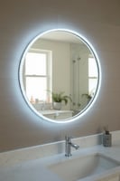 مرآة دائرية بإضاءة LED محيطية –مقاس 80.80 سم