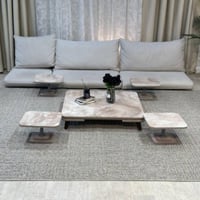 طقم طاولات ارضي مع 4 خدمة