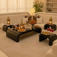 طقم طاولات ارضي 5قطع لون الأسود