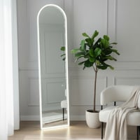 مرآة أرضية مودرن بإضاءة LED مقاس اكبر