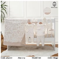 طقم مواليد ولادي قطن 6 قطع ولادي ستايل اوربي الوان...